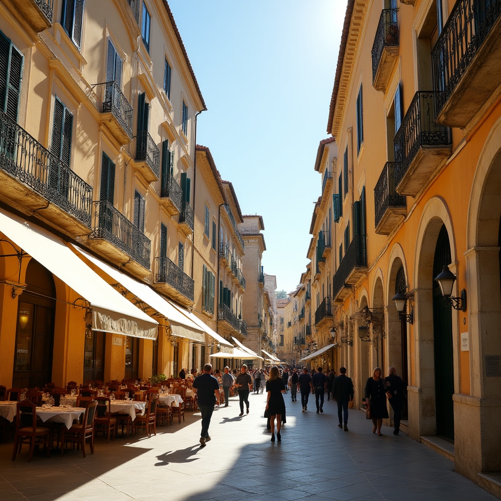 Centro storico di Lecce con attività commerciali e ristoranti