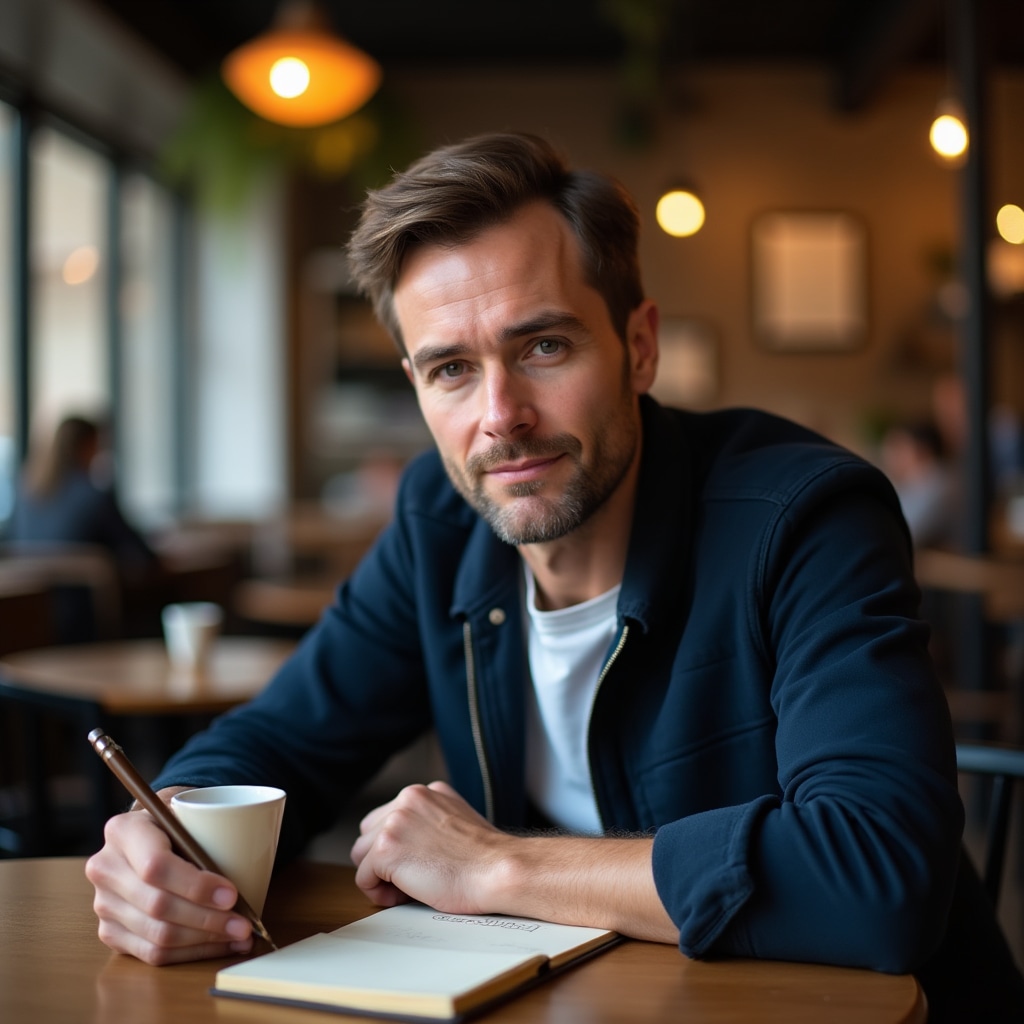 Valutatore mystery client che prende appunti discretamente